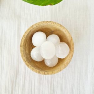 Shop Tumbled Selenite Crystals & Pocket Stones! Selenite Tumble Stone | Natural genuine stones & crystals in various shapes & sizes. Buy raw cut, tumbled, or polished gemstones for making jewelry or crystal healing energy vibration raising reiki stones. #crystals #gemstones #crystalhealing #crystalsandgemstones #energyhealing #affiliate #ad