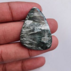 Shop Seraphinite Stones & Crystals! Very !!!! Rare Natural Seraphinite Cabochon Amazing Russian Seraphinite Gemstone Top Quality Green Seraphinite Dimensions-38x30x5 Wt-45ct… | Natural genuine stones & crystals in various shapes & sizes. Buy raw cut, tumbled, or polished gemstones for making jewelry or crystal healing energy vibration raising reiki stones. #crystals #gemstones #crystalhealing #crystalsandgemstones #energyhealing #affiliate #ad