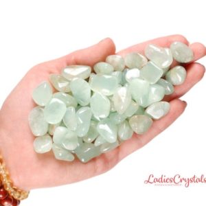 Shop Tumbled Prehnite Crystals & Pocket Stones! Set Of 3 Prehnite Tumbled Stones, Prehnite, Tumbled Stones, Stones, Crystals, Rocks, Gifts, Gemstones, Zodiac Crystals, Healing Crystals | Natural genuine stones & crystals in various shapes & sizes. Buy raw cut, tumbled, or polished gemstones for making jewelry or crystal healing energy vibration raising reiki stones. #crystals #gemstones #crystalhealing #crystalsandgemstones #energyhealing #affiliate #ad