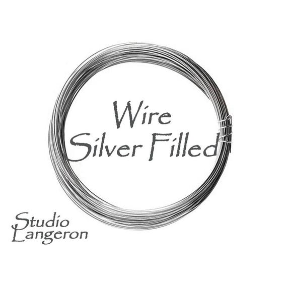 Silver Filled Copper Wire Half-hard Thickness 32, 30, 28, 26, 24, 22, 20, 18, 16 Ga, Wire Wrapping, Jewelry Making, Wire – 1 Meter (3.30 Ft)
