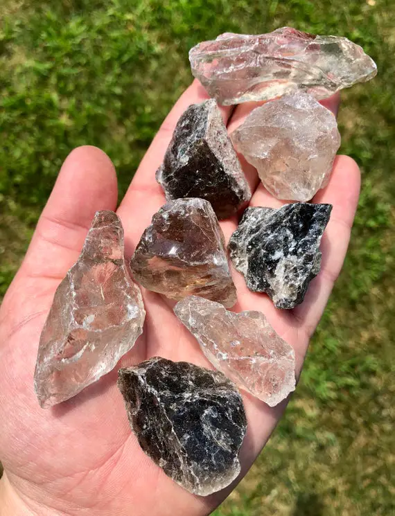 Rough Smoky Quartz Crystal (0.5" - 3") Raw Smoky Quartz Stone - Raw Smoky Quartz Crystal - Healing Crystals And Stones - Root Chakra Crystal