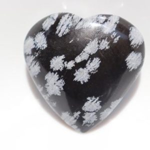 Snowflake Obsidian Heart, Base & Solar Plexus Chakras Healing stone sphere,  Grounding Snowflake Obsidian Polished Crystal. Pocketstone | Natural genuine stones & crystals in various shapes & sizes. Buy raw cut, tumbled, or polished gemstones for making jewelry or crystal healing energy vibration raising reiki stones. #crystals #gemstones #crystalhealing #crystalsandgemstones #energyhealing #affiliate #ad