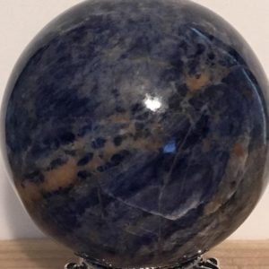 Shop Sodalite Shapes! Sodalite Sphere, 60mm Gemstone Sphere, Healing Stone, Healing Crystal, Chakra  Stone, Spiritual Stone | Natural genuine stones & crystals in various shapes & sizes. Buy raw cut, tumbled, or polished gemstones for making jewelry or crystal healing energy vibration raising reiki stones. #crystals #gemstones #crystalhealing #crystalsandgemstones #energyhealing #affiliate #ad