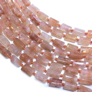 Shop Sunstone Chip & Nugget Beads! Sunstone Nugget Beads, Natural Gemstone Beads, Faceted Beads, Tube Stone Beads 8-12mm | Natural genuine chip Sunstone beads for beading and jewelry making.  #jewelry #beads #beadedjewelry #diyjewelry #jewelrymaking #beadstore #beading #affiliate #ad