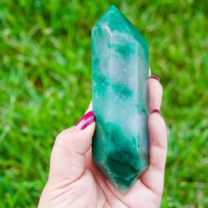 Shop Jade Points & Wands! Swaziland Jade Double Terminated Wand | Heart Chakra | Grounding Stone | Natural genuine stones & crystals in various shapes & sizes. Buy raw cut, tumbled, or polished gemstones for making jewelry or crystal healing energy vibration raising reiki stones. #crystals #gemstones #crystalhealing #crystalsandgemstones #energyhealing #affiliate #ad