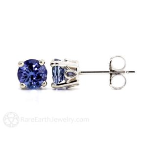 Shop Tanzanite Jewelry! Tanzanite Earrings 14K Tanzanite Stud Earrings From Pick your Size Post Earrings December Birthstone | Natural genuine Tanzanite jewelry. Buy crystal jewelry, handmade handcrafted artisan jewelry for women.  Unique handmade gift ideas. #jewelry #beadedjewelry #beadedjewelry #gift #shopping #handmadejewelry #fashion #style #product #jewelry #affiliate #ad