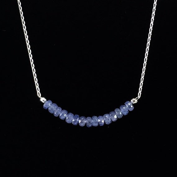 Tanzanite Necklace / Blue/ Purple/ Tanzanite/ Rare Gemstone/ Necklace/ Haute Couture/ Jewelry/ December Birthstone
