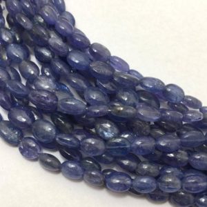 Shop Tanzanite Bead Shapes! 6 – 10 mm Tanzanite Plain Smooth Oval Gemstone Beads Strand Sale / Semi Precious Beads / Tanzanite Oval Beads  / Wholesale Beads / Tanzanite | Natural genuine other-shape Tanzanite beads for beading and jewelry making.  #jewelry #beads #beadedjewelry #diyjewelry #jewelrymaking #beadstore #beading #affiliate #ad