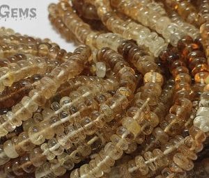 Beautiful Natural Imperial Topaz Smooth Rondelle Shape Gemstone Beads Strand | Imperial Topaz Rondelle Beads Strand | Topaz Beads Strand | Natural genuine rondelle Topaz beads for beading and jewelry making.  #jewelry #beads #beadedjewelry #diyjewelry #jewelrymaking #beadstore #beading #affiliate #ad