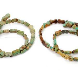 Shop Turquoise Chip & Nugget Beads! Natural Turquoise Beads, Genuine Arizona Turquoise Smooth Flat Bone Nugget Chip Loose Gemstone Beads (Assorted Size) – PGS282 | Natural genuine chip Turquoise beads for beading and jewelry making.  #jewelry #beads #beadedjewelry #diyjewelry #jewelrymaking #beadstore #beading #affiliate #ad