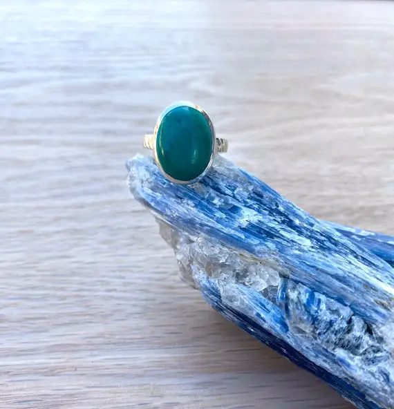 Turquoise Sterling Silver Setting Ring // Turquoise Gemstone Ring // Turquoise Sterling Silver Ring // Turquoise Stone Ring