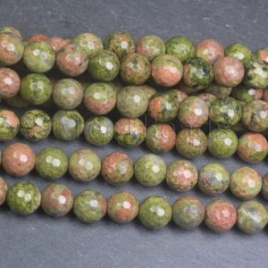 Shop Unakite Jewelry! faceted unakite jasper beads – green faceted stone beads – faceted round  unakite jewelry beads – unakite bracelet beads – 15inch | Natural genuine Unakite jewelry. Buy crystal jewelry, handmade handcrafted artisan jewelry for women.  Unique handmade gift ideas. #jewelry #beadedjewelry #beadedjewelry #gift #shopping #handmadejewelry #fashion #style #product #jewelry #affiliate #ad