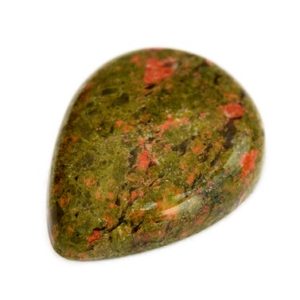 Shop Unakite Cabochons! Unakite Drop Gemstone Cabochon (26mm x 19mm x 7mm) – Natural Unakite Stone | Natural genuine stones & crystals in various shapes & sizes. Buy raw cut, tumbled, or polished gemstones for making jewelry or crystal healing energy vibration raising reiki stones. #crystals #gemstones #crystalhealing #crystalsandgemstones #energyhealing #affiliate #ad