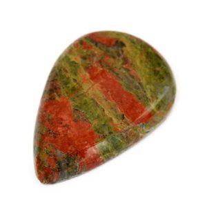 Shop Unakite Cabochons! Natural Unakite Gemstone (34mm x 23mm x 7mm) – Drop Cabochon Stone – Natural Unakite Cab | Natural genuine stones & crystals in various shapes & sizes. Buy raw cut, tumbled, or polished gemstones for making jewelry or crystal healing energy vibration raising reiki stones. #crystals #gemstones #crystalhealing #crystalsandgemstones #energyhealing #affiliate #ad