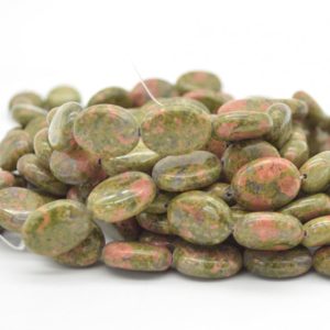 Shop Unakite Bead Shapes! High Quality Grade A Natural Unakite Semi Precious Gemstone Oval Beads – 16mm x 12mm – 15.5" strand | Natural genuine other-shape Unakite beads for beading and jewelry making.  #jewelry #beads #beadedjewelry #diyjewelry #jewelrymaking #beadstore #beading #affiliate #ad
