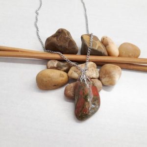 Shop Unakite Pendants! Unakite Pendant Necklace – Natural Unakite Jewelry – Unakite Crystal Necklace for Women – Unakite Birthstone Necklace – Gift for Her | Natural genuine Unakite pendants. Buy crystal jewelry, handmade handcrafted artisan jewelry for women.  Unique handmade gift ideas. #jewelry #beadedpendants #beadedjewelry #gift #shopping #handmadejewelry #fashion #style #product #pendants #affiliate #ad