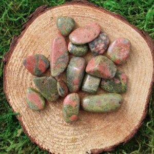 Shop Unakite Stones & Crystals! Unakite Tumbled | Natural genuine stones & crystals in various shapes & sizes. Buy raw cut, tumbled, or polished gemstones for making jewelry or crystal healing energy vibration raising reiki stones. #crystals #gemstones #crystalhealing #crystalsandgemstones #energyhealing #affiliate #ad