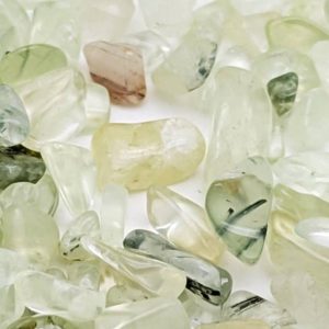 Shop Prehnite Stones & Crystals! Mini prehnite chips. Crystals for jewelry making, resin, wishing jars, candle toppers & roller bottle embellishments. 50g/1.7oz, 100g/3.5oz | Natural genuine stones & crystals in various shapes & sizes. Buy raw cut, tumbled, or polished gemstones for making jewelry or crystal healing energy vibration raising reiki stones. #crystals #gemstones #crystalhealing #crystalsandgemstones #energyhealing #affiliate #ad