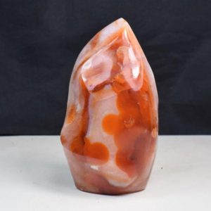 Shop Carnelian Points & Wands! 4.05" Carnelian Agate Crystal Flame Display Specimens,Agate Geode Tower Point ,Office Decor,Freeform Carved Carnelian Agate Torch C696 | Natural genuine stones & crystals in various shapes & sizes. Buy raw cut, tumbled, or polished gemstones for making jewelry or crystal healing energy vibration raising reiki stones. #crystals #gemstones #crystalhealing #crystalsandgemstones #energyhealing #affiliate #ad