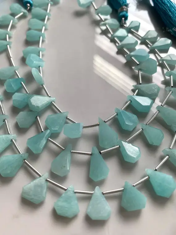Amazonite Faceted Chips