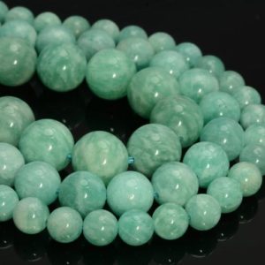 Genuine Peruvian Amazonite Gemstone Grade AAA Round 5mm 6mm 7-8mm 8mm 10mm Loose Beads (A270) | Natural genuine round Gemstone beads for beading and jewelry making.  #jewelry #beads #beadedjewelry #diyjewelry #jewelrymaking #beadstore #beading #affiliate #ad