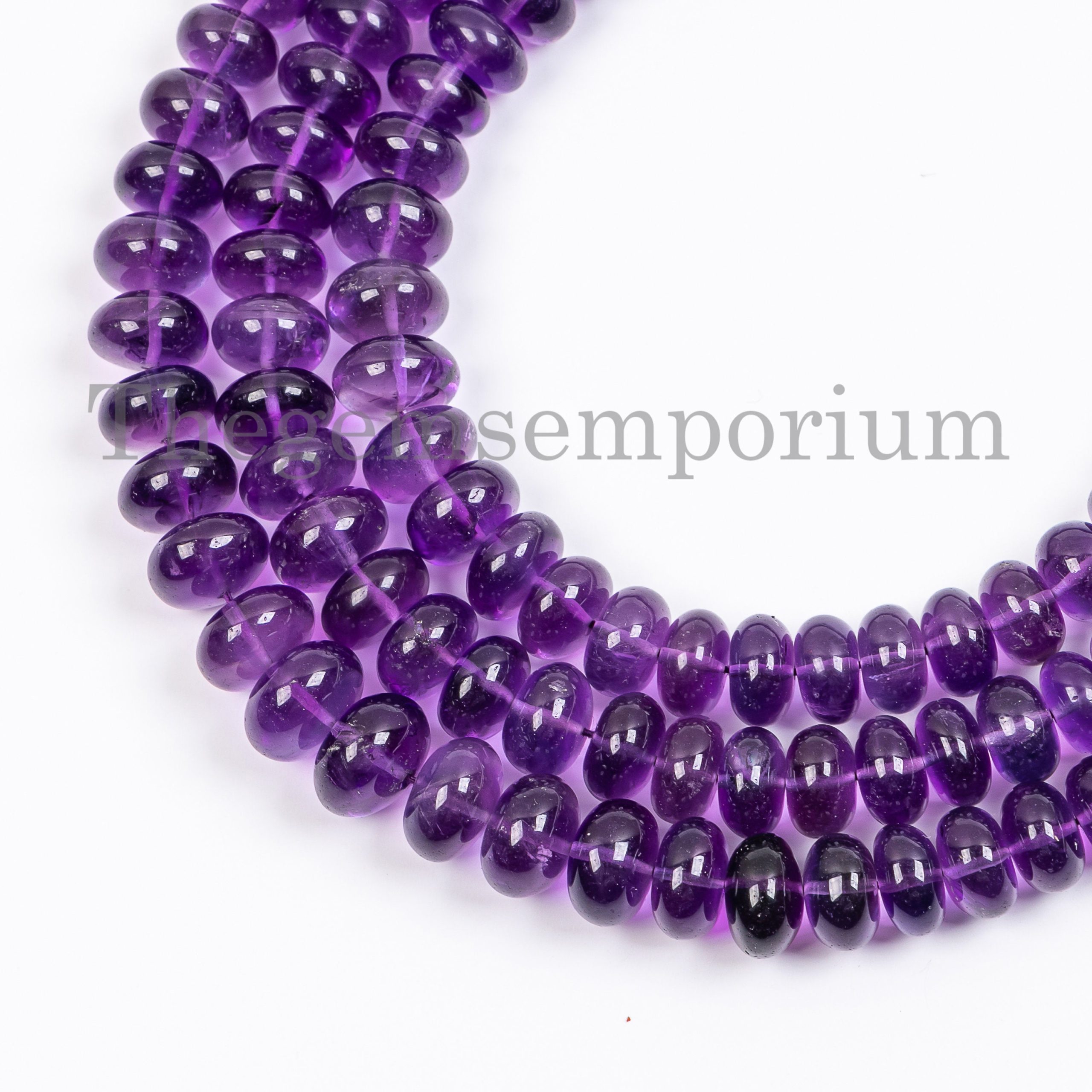 6-10mm Amethyst Plain Rondelle Beads Amethyst Rondelle Beads, Plain Amethyst Beads Amethyst Gemstone Beads Plain Gemstone Beads