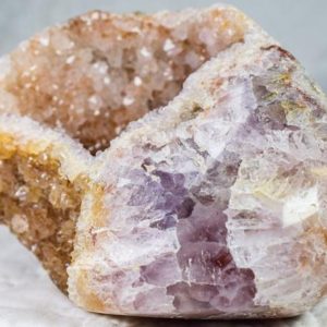 Pink Amethyst Geode 1.36 pounds | Natural genuine stones & crystals in various shapes & sizes. Buy raw cut, tumbled, or polished gemstones for making jewelry or crystal healing energy vibration raising reiki stones. #crystals #gemstones #crystalhealing #crystalsandgemstones #energyhealing #affiliate #ad