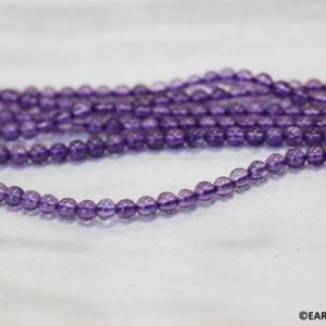 Shop Amethyst Round Beads! XS/ Amethyst 3mm/ 2mm Smooth Round beads 15.5" strand Enhanced purple gemstone quartz beads for jewelry making | Natural genuine round Amethyst beads for beading and jewelry making.  #jewelry #beads #beadedjewelry #diyjewelry #jewelrymaking #beadstore #beading #affiliate #ad