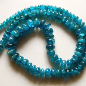 Shop Apatite Rondelle Beads! Blue Apatite Beads, Plain Rondelles, 5.5mm To 13mm Rondelle Beads , 18 Inch Strand, 110 Pieces Approx | Natural genuine rondelle Apatite beads for beading and jewelry making.  #jewelry #beads #beadedjewelry #diyjewelry #jewelrymaking #beadstore #beading #affiliate #ad