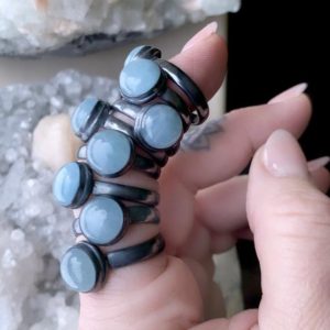 Aquamarine Ring, Aquamarine Stone, March Birthstone, Birthstone Ring, March Birthday | Natural genuine Array jewelry. Buy crystal jewelry, handmade handcrafted artisan jewelry for women.  Unique handmade gift ideas. #jewelry #beadedjewelry #beadedjewelry #gift #shopping #handmadejewelry #fashion #style #product #jewelry #affiliate #ad