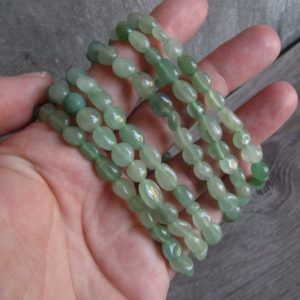 Aventurine Stretchy String Oval Bracelet G31 | Natural genuine Aventurine bracelets. Buy crystal jewelry, handmade handcrafted artisan jewelry for women.  Unique handmade gift ideas. #jewelry #beadedbracelets #beadedjewelry #gift #shopping #handmadejewelry #fashion #style #product #bracelets #affiliate #ad