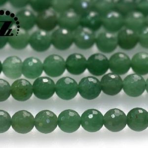 Shop Aventurine Faceted Beads! Green Aventurine ,faceted (128 Faces) Round Beads,Natural Gemstone,Loose Beads,diy, 6mm,8mm,15” Full Strand | Natural genuine faceted Aventurine beads for beading and jewelry making.  #jewelry #beads #beadedjewelry #diyjewelry #jewelrymaking #beadstore #beading #affiliate #ad