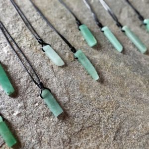 Men's Aventurine Necklace, Green Stone Pendant, EMF Protection Jewelry, Boyfriend Gift for Birthday | Natural genuine Aventurine pendants. Buy crystal jewelry, handmade handcrafted artisan jewelry for women.  Unique handmade gift ideas. #jewelry #beadedpendants #beadedjewelry #gift #shopping #handmadejewelry #fashion #style #product #pendants #affiliate #ad