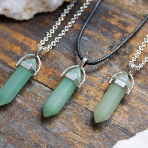 Aventurine Necklace Aventurine Pendant Polished Jewellery Crystal Healing Caged  Unique Zodiac Birthday Gift Taurus May Gemini | Natural genuine Gemstone pendants. Buy crystal jewelry, handmade handcrafted artisan jewelry for women.  Unique handmade gift ideas. #jewelry #beadedpendants #beadedjewelry #gift #shopping #handmadejewelry #fashion #style #product #pendants #affiliate #ad