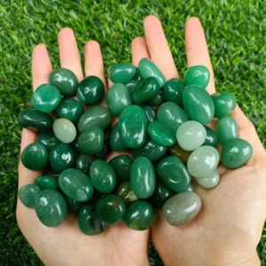 Shop Aventurine Stones & Crystals! Green Aventurine Tumbled Stones 15-25mm | Natural genuine stones & crystals in various shapes & sizes. Buy raw cut, tumbled, or polished gemstones for making jewelry or crystal healing energy vibration raising reiki stones. #crystals #gemstones #crystalhealing #crystalsandgemstones #energyhealing #affiliate #ad