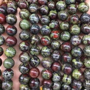 Shop Bloodstone Round Beads! A+ Dragon Bloodstone Beads, Natural Gemstone Beads, Round Stone Beads 6mm 8mm 10mm 15'' | Natural genuine round Bloodstone beads for beading and jewelry making.  #jewelry #beads #beadedjewelry #diyjewelry #jewelrymaking #beadstore #beading #affiliate #ad