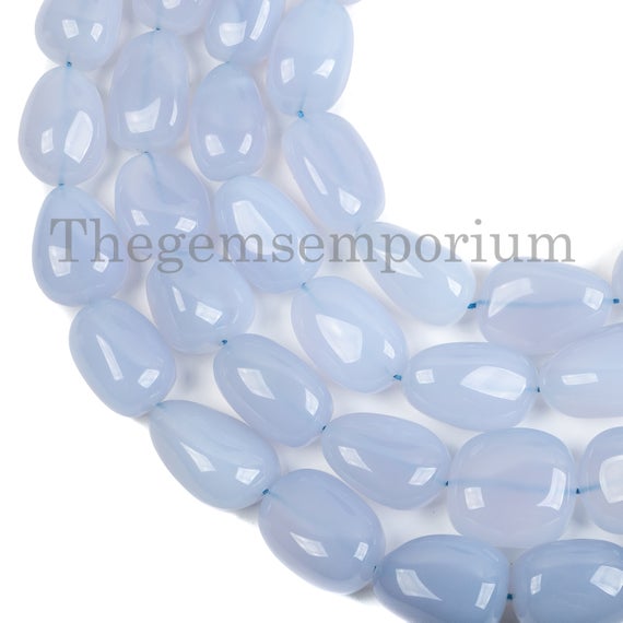 Blue Chalcedony Nuggets Beads, Blue Chalcedony Fancy Beads, Blue Chalcedony, Nuggets Beads, Fancy Beads, Blue Chalcedony Beads