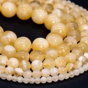 Genuine Natural Honey Yellow Calcite Loose Beads Grade AA Round Shape 6mm 8mm 10mm 12mm | Natural genuine beads Array beads for beading and jewelry making.  #jewelry #beads #beadedjewelry #diyjewelry #jewelrymaking #beadstore #beading #affiliate #ad