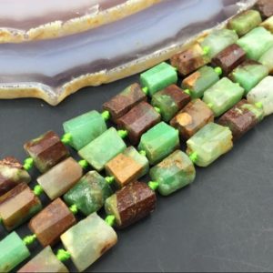 Shop Chrysoprase Chip & Nugget Beads! Faceted Chrysoprase Beads Green Chrysoprase Cube Beads Chrysoprase Nuggets Gemstone Beads Tiny Nugget Beads supplies 15.5" full strand | Natural genuine chip Chrysoprase beads for beading and jewelry making.  #jewelry #beads #beadedjewelry #diyjewelry #jewelrymaking #beadstore #beading #affiliate #ad
