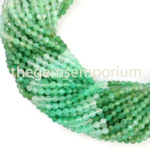 Shop Chrysoprase Faceted Beads! 3-3.5mm Chrysoprase Faceted Rondelle Beads, Gemstone Beads, Machine Cut Beads, AAA Quality, Gemstone for Jewelry Making | Natural genuine faceted Chrysoprase beads for beading and jewelry making.  #jewelry #beads #beadedjewelry #diyjewelry #jewelrymaking #beadstore #beading #affiliate #ad
