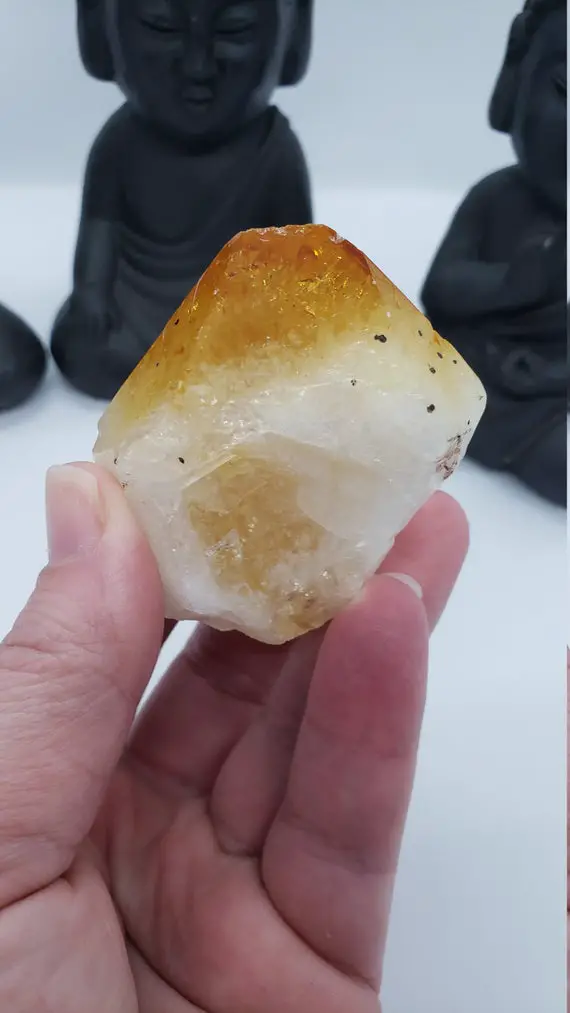Top Polished Citrine Point - Citrine Generator - Reiki Charged - Manifesting Crystal - Attract Good-luck & Wealth #4