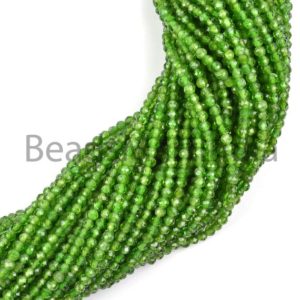 Shop Diopside Faceted Beads! 2-2.25Mm Chrome Diopside Faceted Rondelle Beads,Faceted Chrome Diopside Beads,Chrome Diopside Rondelle Bead,Natural Chrome Diopside Beads | Natural genuine faceted Diopside beads for beading and jewelry making.  #jewelry #beads #beadedjewelry #diyjewelry #jewelrymaking #beadstore #beading #affiliate #ad