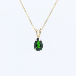 Shop Emerald Necklaces! 14K 1CT Lab-Created Emerald Solitaire Necklace / Emerald Necklace / Solitaire Necklace / Emerald Pendant / Everyday Necklace / Yellow Gold | Natural genuine Emerald necklaces. Buy crystal jewelry, handmade handcrafted artisan jewelry for women.  Unique handmade gift ideas. #jewelry #beadednecklaces #beadedjewelry #gift #shopping #handmadejewelry #fashion #style #product #necklaces #affiliate #ad