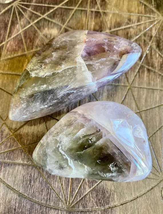 Emerald Auralite Tumbled Stone | Rare Canadian Xl Gemstone Crystal