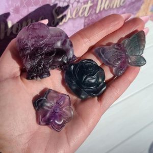 Fluorite Cabochons, Choose Your Large Carved Crystal Gemstone for Jewelry Making, Wire Wrapping, or Crystal Grids | Natural genuine stones & crystals in various shapes & sizes. Buy raw cut, tumbled, or polished gemstones for making jewelry or crystal healing energy vibration raising reiki stones. #crystals #gemstones #crystalhealing #crystalsandgemstones #energyhealing #affiliate #ad