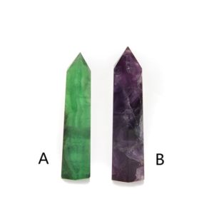 Shop Fluorite Points & Wands! Green / Purple Fluorite Tower Point Size 90mm-110mm | Natural genuine stones & crystals in various shapes & sizes. Buy raw cut, tumbled, or polished gemstones for making jewelry or crystal healing energy vibration raising reiki stones. #crystals #gemstones #crystalhealing #crystalsandgemstones #energyhealing #affiliate #ad