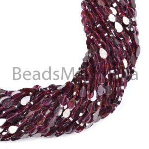 Shop Garnet Bead Shapes! Garnet Smooth Pear, Garnet Plain Beads, Garnet 4X6-4X7MM Beads, Garnet Flat Pear Shape Beads, Natural Garnet Beads, Pears Gemstone Beads | Natural genuine other-shape Garnet beads for beading and jewelry making.  #jewelry #beads #beadedjewelry #diyjewelry #jewelrymaking #beadstore #beading #affiliate #ad