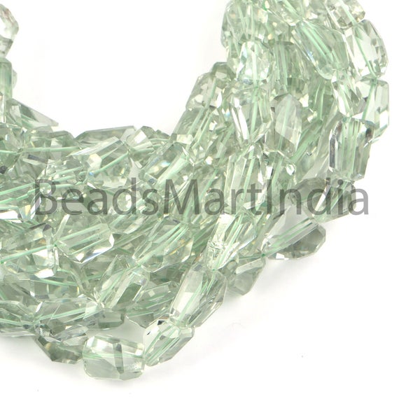 Green Amethyst Natural Faceted Nugget Beads, Amethyst Beads, Amethyst Nugget Beads, Amethyst Natural Beads, Green Amethyst Faceted Beads
