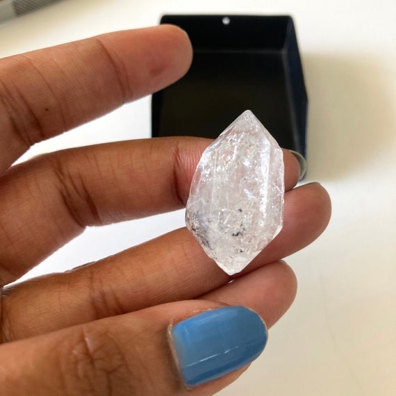 Ooak Huge 26x14mm Clear White Herkimer Diamond Loose, Raw Rough Herkimer Diamond Crystal Gemstone, Collectable Piece, Gds2123/9