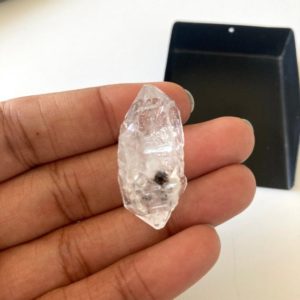 Shop Herkimer Diamond Beads! OOAK Huge 31x14mm Clear White Herkimer Diamond Loose, Raw Rough Herkimer Diamond Crystal Gemstone, Collectable Piece, GDS2123/8 | Natural genuine chip Herkimer Diamond beads for beading and jewelry making.  #jewelry #beads #beadedjewelry #diyjewelry #jewelrymaking #beadstore #beading #affiliate #ad